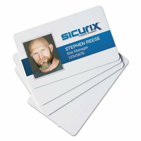 BAUMGARTENS SICURIX, Sicurix Blank Id Card, 2 1/8 X 3 3/8, White, 100PK 80300